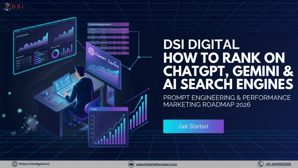 ✔ AI Search Optimization (AISO) ✔ Prompt Engineering ✔ Performance Marketing Professionals who understand these emerging disciplines will have a significant competitive advantage in 2026 and beyond.